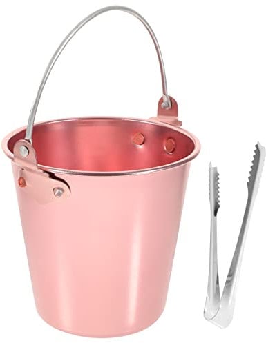 Stainless Steel Containers Wine Bucket Heavy Duty Ice Pail Mini Terrarium Black Sconces Ice Tubs Glass Container Wine Bottle Bucket Retro Cooler Juice Containers Metal Refrigerator