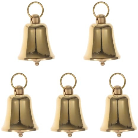 HOLIDYOYO Vintage Bell Anhänger Zum Aufhängen 5 Stück Dekorative Glocken Für Windspiel DIY Handwerksglocke Für Weihnachten Ostern Valentinstag Halloween Und Geburtstag