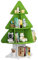KEEPREAPER Bücherregal Kinder mit 4 Etagen Ablage, Kinderregal Montessori mit 10 offenen Fächern, Spielzeug-Organizer stehend für Kinderzimmer, 87x35x125cm(Grün Weihnachtsbaum)