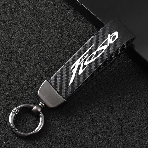 YHRNN Porte-clés de Voiture pour Ford Fiesta, Clé de Voiture Hommes et Femmes Anti-Perte Auto Porte-clé Accessoires,Black