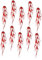 GRIRIW 10pcs Flammenaufkleber -Auto -Aufkleber Dekorationsfahrzeugaufkleber Flame Automotive Sticker Fahrzeug -Aufkleber -Aufkleber