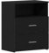 vidaXL Nachttische 2er Set Schwarz Eiche 50x32x60cm Holzwerkstoff