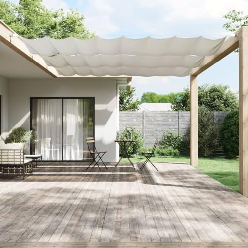 Articolo-Verticale Tenda Bianca 180x1000 cm Oxford Tessuto, Prato & Giardino, Soggiorno All'aperto, Ombrelli & Parasole