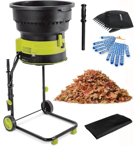DPDZSW Trituratore Elettrico per Foglie,Biotrituratore per Compost Giardino 2500 W con 20 Fili Taglio,Biotrituratore Elettrico 8000 Giri/Min, per Pulizia del Giardino, Composting,40mPowerCord