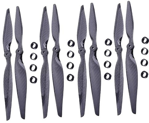 SONGOZD Hélices en Fibre de Carbone CW CCW pour Montage RC DIY d'hexacoptères multirotors