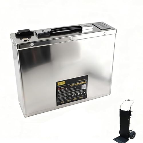 HJGHY Without Charger,48V 15AH, 48V 15AH Akku für elektrische Treppensteiger, 48 Volt LiFePO4 Lithium-Eisenphosphat-Akkus mit hoher Kapazität für Gabelstapler