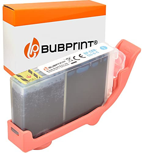 Bubprint Druckerpatrone kompatibel als Ersatz für Canon CLI-8C für Pixma IP3300 IP3500 IP4200 IP4300 IP4500 IP6700D IX4000 MP510 MP600 MP610 MP970 MX700 Cyan