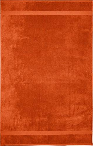 Erwin Müller Badetuch Friedrichshafen 100% Baumwolle orange Größe 100x150 cm - Premium-Qualität, unvergleichlich saugfähig, hautsympathisch, formstabil (weitere Farben)