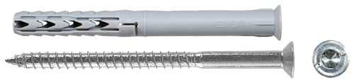 Fischer 507601 Rahmendübel SXR mit Holzschraube nylon-dübel und Holzschrauben 1 Set