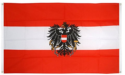 Flaggenfritze® Balkonflagge Österreich mit Adler