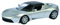 Schuco 450897600 - Tesla Roadster, 1:43, Silber