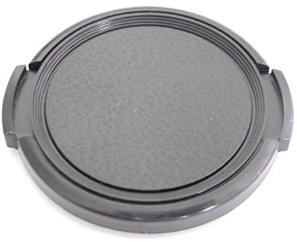 vhbw Universal Objektivdeckel 46 mm kompatibel mit Kamera, DSLR - Kunststoff, Schwarz, mit Seitengriff