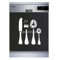 Sticker Cuisine Lave Vaisselle Couverts 60x60cm SLV1148 (Fond Transparent)