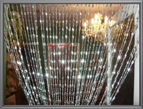 ACRYLIC SILVER BEADED DOOR CURTAIN BY LEONARDO by Leonardo