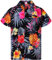 King Kameha Funky-Hawaii-Hemd, Herren, Kurzarm, Pineapple, Schwarz-Grau, L