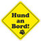 Auto-Aufkleber Hund an Bord I 11 cm I kfz_319