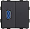 BSEED FR Standard 1/2 VGA avec prise Plaque vierge noir 86mm