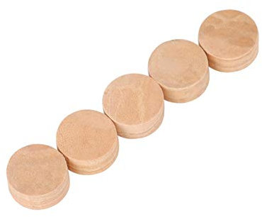 TARTIERY Trompeten-Zubehör Wasser Schlüssel Spuckventil Kork Pad Set für Trompete, Kornett, Posaune, Bariton, Tuba mit 5 Stück Korken in Holzfarbe