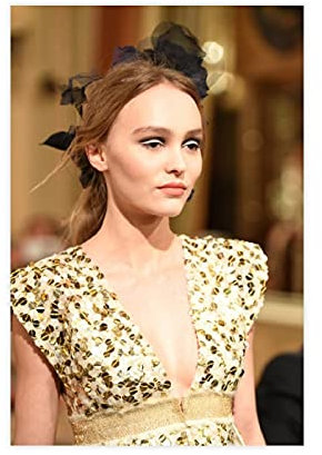 Schauspieler Lily Rose Depp 48 Leinwand-Poster, Wandkunst, Deko, Bild, Gemälde für Wohnzimmer, Schlafzimmer, Dekoration, 60 x 90 cm, ohne Rahmen: