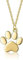 AMTBBK 925 Sterling Silber Halskette Für Frauen Niedliche Hund Fußabdrücke Paw Anhänger Halsketten Fein Silber Schmuck Geschenk,Gold