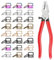 MaxAwe 50 PCS Key Fob Hardware Set, 1 Inch Keychain Hardware with Key Ring and Pliers Tool for Keychain Wristlet Clamp Webbing Fabric DIY Making Hardware Supplies