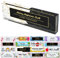 Placas de nombre de escritorio para oficina, placas de nombre acrílicas personalizadas para escritorios, diseño de mármol en decoración transparente de apreciación regalo (8 x 2.5 pulgadas)
