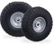 Relaxdays Roue de Diable, Lot de 2, en Caoutchouc, increvables, 260 x 85, essieu de 16 mm, 4.1/3.5-4, jusqu'à 150 kg, Gris-Noir