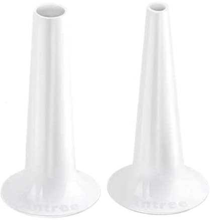 Wurstfüller Kit Stopfrohre Wurstmaschine Maschine Wurstfüller Manueller Fleischwolf Kompatibel mit Küche Kunststoff Lebensmittelmühle Aufsatz Plus Haltering Weiß