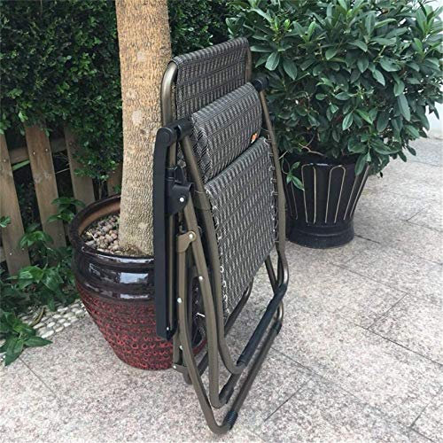 ADITAM Leichter Klappstuhl Klappstuhl Strandstühle Sonnenliege Liege Für Strand Terrasse Garten Camping Outdoor Runde Metallbeine 150Kg Kapazität 68x70x113cm Sonnenliege Gartenstühle Double The