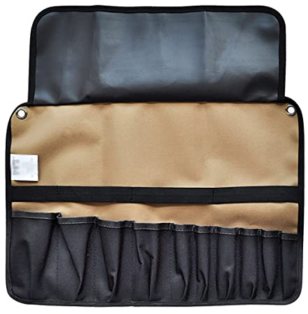Werkzeug-Rolltasche, 10 Taschen, Werkzeugtaschen, tragbare Werkzeugtasche, Werkzeug-Rollkoffer, Aufbewahrungstasche, Schraubenschlüssel, Zange, Schraubenschlüssel, Halter, Segeltuch-Organizer