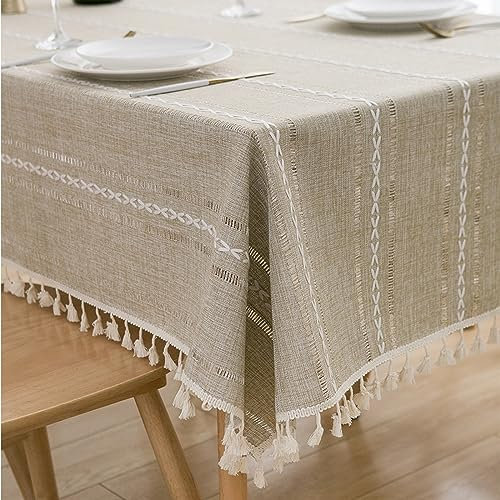 XQSSB Wachstuchtischdecke Wachstuch Wachstischdecke Bettwäsche aus Baumwolle Tischdecken Wachstuchdecke Leichter Kaffee C 240 × 240cm