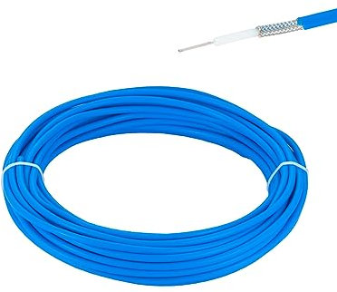 Vecys 32.8ft/10m RG405 Cavo Coassiale RF Semi-flessibile RG405 .086'' con Rivestimento Blu