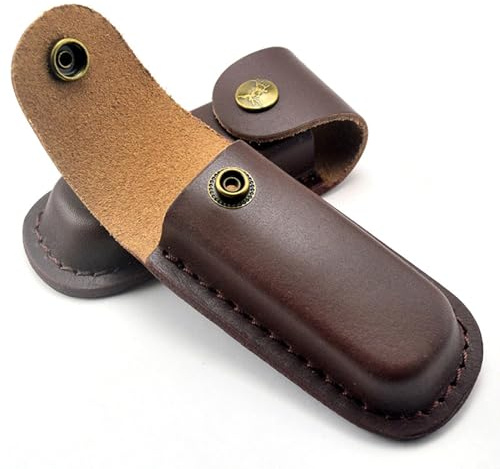 Caccia Cuoio Fodero Fodero Sacchetto Fodero Holster Coltello Pieghevole Coltello Cappotto In Pelle Fodero Borsa per Coltello Da Tasca Svizzero Coltello Tattico Pieghevole