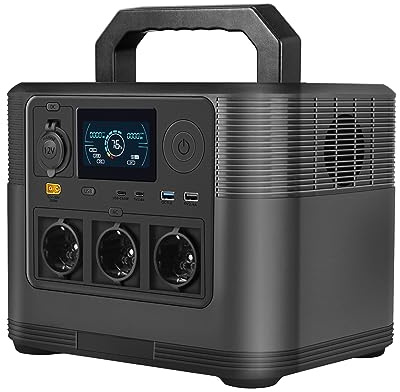 LVYUAN Centrale électrique portable 1200W Station d'alimentation 1008Wh Générateur solaire avec 3 sorties CA et 4 ports USB, batterie externe mobile pour les voyages/le camping/les activités de plei