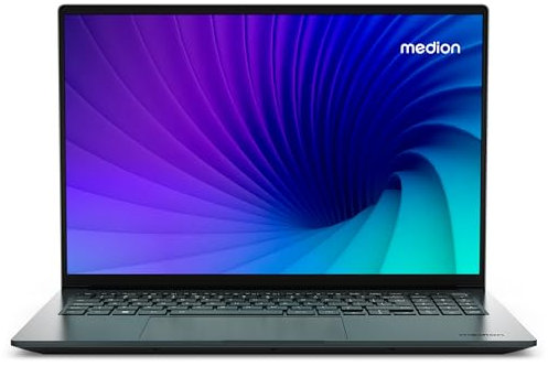 MEDION 40,6 cm (16 Zoll QHD+ 120Hz) S10 Laptop (Intel Core i5-13420H, 16GB DDR5 RAM, 512GB PCIe SSD, 100% sRGB, FHD Webcam, WLAN, Win 11)