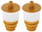 ECSiNG 2pcs Anschlagpuffer Unterstützung für die Hinterachse Stoßdämpfer Puffer Gummiblock Anschlagpuffer Unterstützung für die Hinterachse 51811829 Federbein-Anschlagpuffer