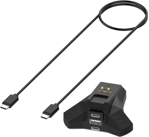 LOKEKE Compatible with Razer Mouse Charger Dock USB Replacement Type C Charger Charging Cable Dock Compatible with Naga Pro,Viper Ultimate,Basilisk Ultimate,Razer DeathAdder V2 Pro(Black)