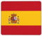 Alfombrilla de ratón cuadrada con la bandera de España, para oficina, portátil, computadora, escritorio, mouse inalámbrico, base de goma antideslizante, lavable, 7.9 x 9.5 pulgadas, almohadilla para