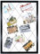 Spetebo Marco de fotos de madera negro con cuerda de goma – 75 cm x 55 cm – Marco de collage de fotos DIY con 20 pinzas de madera – Soporte para fotos – Galería de fotos