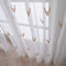 CERTNKI W140xL270cm, 2 Stück Vorhang Voile Hirsch Stickerei Tüll Gardinen Mit Ösen Transparent Vorhang Für Balkon Wohnzimmer Schlafzimmer Dekoschal Vorhänge