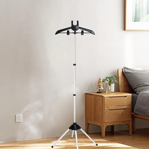 Biniveil Perchas para Plancha De Vapor | Soporte De Planchado Vertical Telescópico | Soporte para Planchar Colgante | Soporte Telescópico Plegable | para Dormitorio, Lavandería