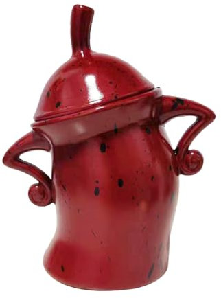 DHYAWUER Canister with Attitude,Fun Airtight Kitchen Storage Canisters,Cute Food Storage Tank with Airtight Lid Easy to Use 20 X 17.5 X 10cm Red