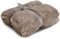 Como Kuscheldecke Braun, Teddy-Fleecedecke, kuschelige Wohndecke, 100% Polyester, 300 GSM, gesäumte Einfassung 150 x 200 cm