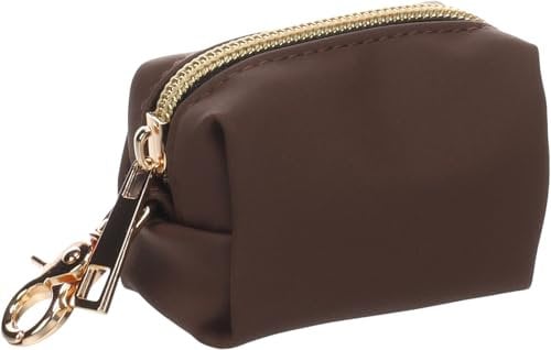 Flamingo Kotbeutelspender Mirko Dunkelbraun – Praktisch, Leicht an der Leine zu Befestigen