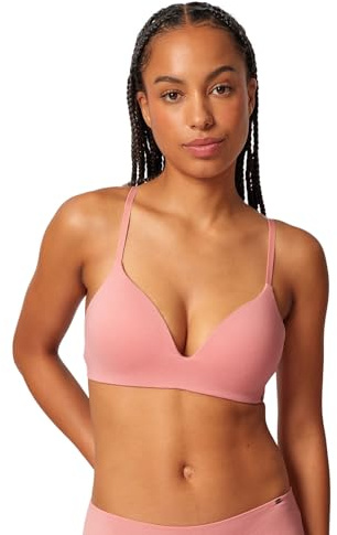 Skiny Triangel Schalen BH ohne Bügel Classicotton 081992 Gr. 85C in Bridal Rose