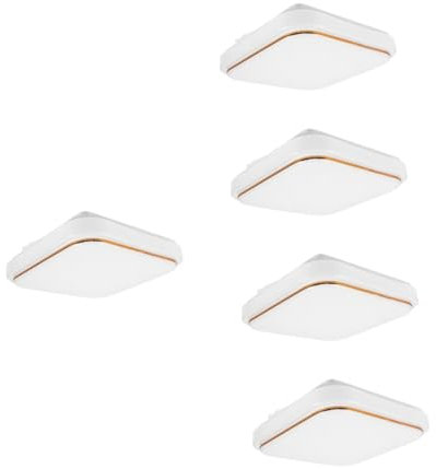 PRETYZOOM 5st Deckenlampenschirm Led-licht Leuchten Decke Abdeckung Led-deckenleuchten Für Die Unterputzmontage Befestigung Lichter Lamparas Unterputz-led-deckenleuchte Abs Weiß Plastik