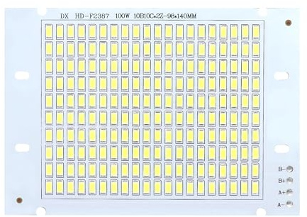 AXTGBHL Chip LED SMD5730 Placa Led SMD 10W 20W 30W 50W 100W 150W 200W IC Inteligente 32-36V DIY Apto for iluminación Exterior Foco Blanco frío(50W 108x99mm)