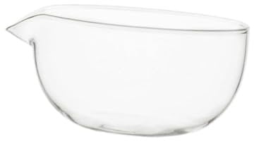 YWJLQH Cuenco de Vidrio para Matcha, Mezclador de Matcha con Vertedor, Transparente, Regalo Tradicional para La del Té Verde Chawan, Cuenco Pa, 190 Ml