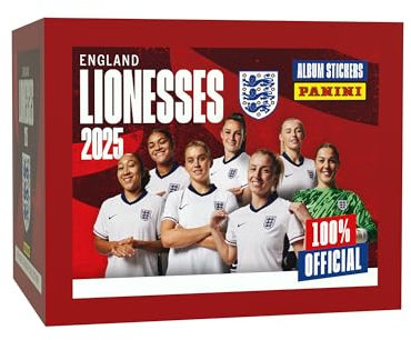 England Lionesses Offizielle Aufkleber-Kollektion 2025, 36 Packungen