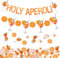 Aperol Deko 102 Stück Aperol Spritz Accessoires Orange Girlande Banner Aperol Geburtstag Konfetti Deko Tischdeko Streudeko Hängend Girlande Geburtstag Banner Anhänger Ornament für Sommerparty